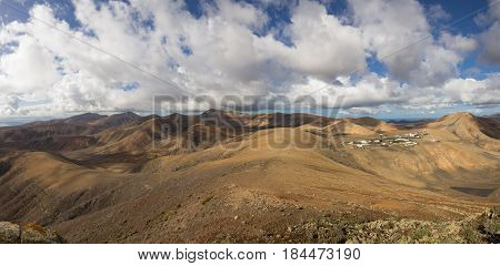 Volcanic landscape of the island of Lanzarote Canary Islands Spain