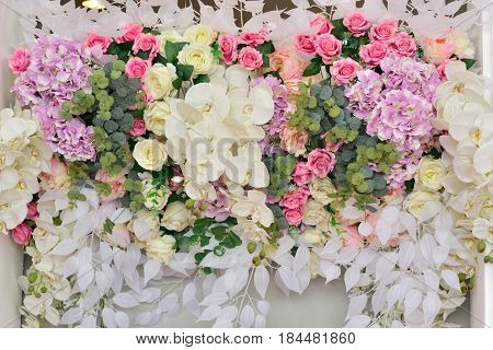 Flower bouquet colorful on isolated use for background