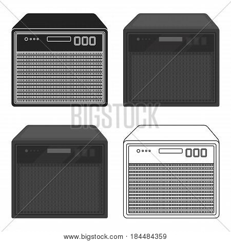 Guitar amplifier icon in cartoon style isolated on white background. Musical instruments symbol vector illustration