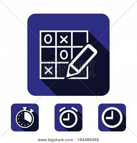 TIC TAC toe icon stock vector illustration flat design