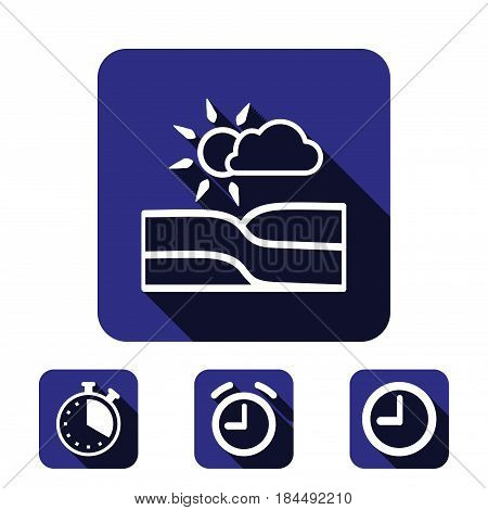 landscape icon stock vector illustration flat design