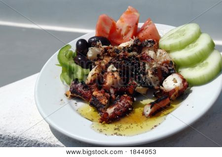 Grillezett polip
