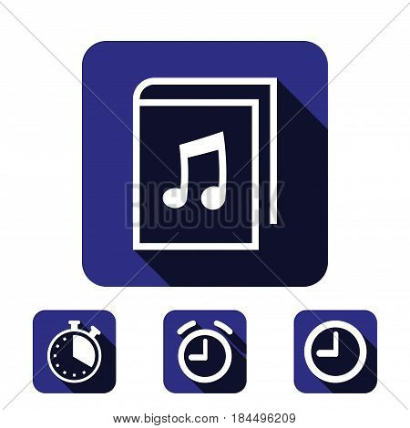 audiobook icon stock vector illustration flat design