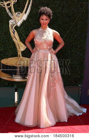 LOS ANGELES - APR 30:  Tamera Mowry-Housley at the 44th Daytime Emmy Awards - Arrivals at the Pasadena Civic Auditorium on April 30, 2017 in Pasadena, CA