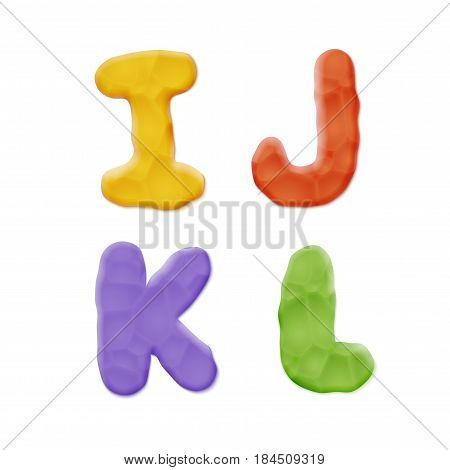 Plasticine Clay Alphabet