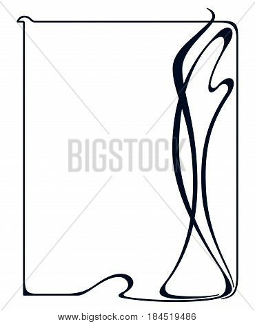 Vector Art Nouveau Frame.