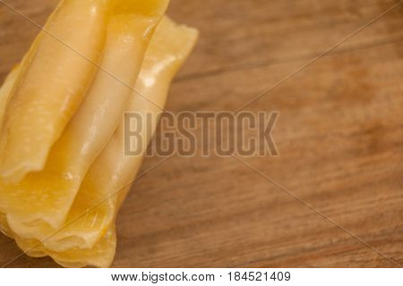 Panzerotti pasta isolated on white background