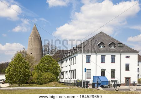 World War II vertical bomb shelter in the city of Giessen Germany