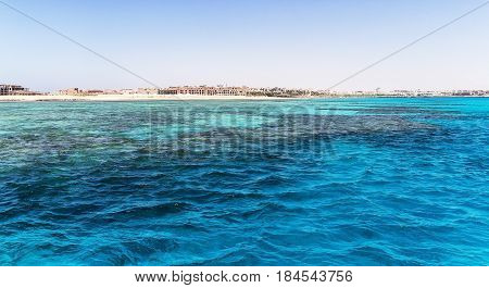 Egypt. Hurghada. Landscape From The Sea Vidneetsya Horizon Line