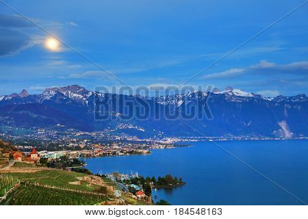 Leman Lake, Switzerland, Europe