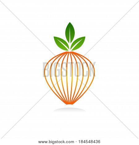 fruit logo vector, Illustration art of a fruit logo with background