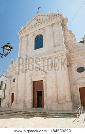Mother church of Locorotondo. Puglia. Southern Italy.