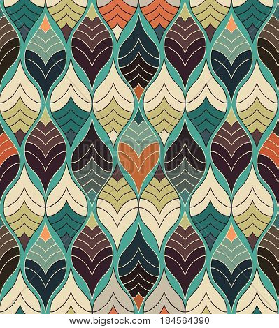 Abstract Seamless Colorful Print Modern Geometric Pattern
