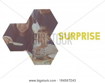 Family happy time party birthday together