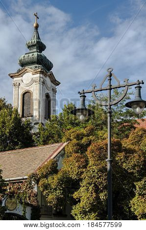 Church in the village of Santendre near Budapest
