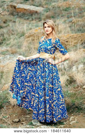 Beautiful Attractive Blond Caucasian Girl Model