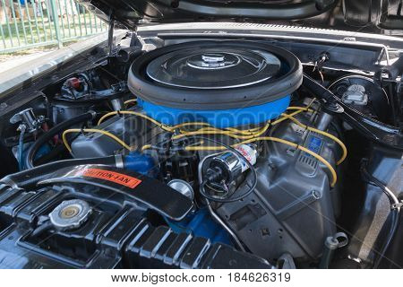 Ford Mustang Boss 429 Engine On Display