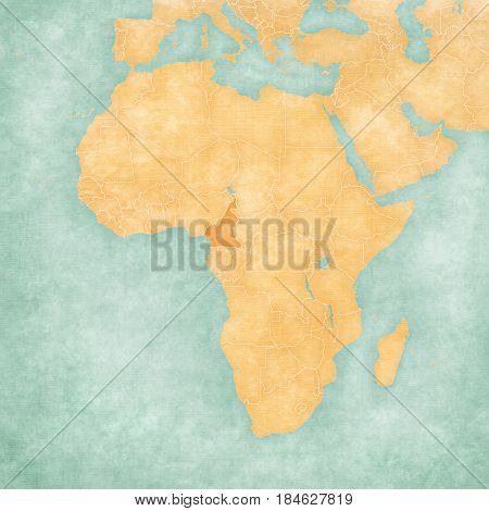 Map Of Africa - Cameroon