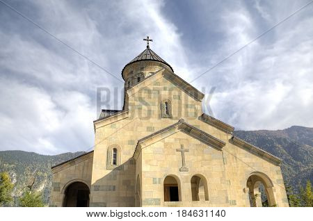 Cathedral in the village of Hulo. Adjara. Georgia.