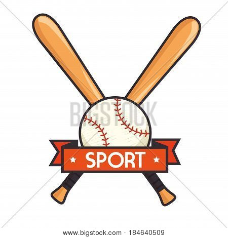 baseball sport isolated icon vector illustration design