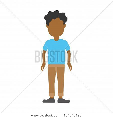 nice boy with casual coth, vector illustration design
