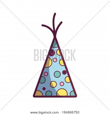 hat party to cebrate happy birthday, vector illustration