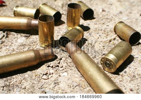 Ammo Casings On Ground During War High Quality
