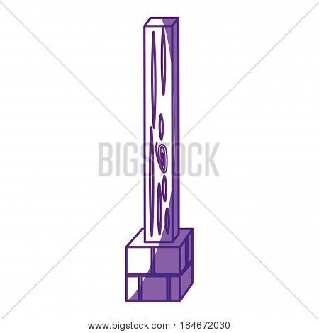 Post estructure construction icon vector illustration graphic design