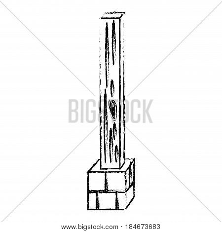 Post estructure construction icon vector illustration graphic design
