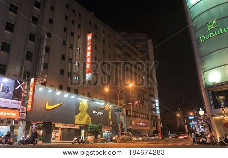 TAINAN TAIWAN - DECEMBER 11, 2016: Unidentified people visit Beimen shopping street in Tainan downtown.