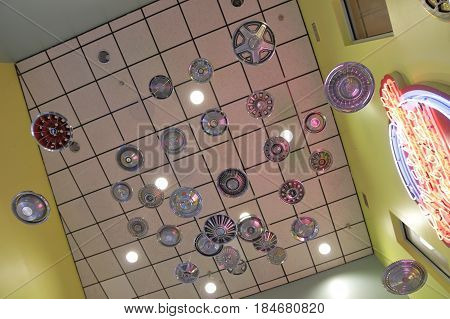 MIAMI, FL, USA - MAY 3, 2017: Stock photo of the Miami Auto Museum at the Dezer Collection of automobiles and related memorabilia