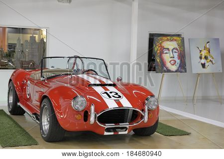 MIAMI, FL, USA - MAY 3, 2017: Stock photo of the Miami Auto Museum at the Dezer Collection of automobiles and related memorabilia