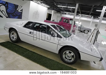 MIAMI, FL, USA - MAY 3, 2017: Stock photo of the Miami Auto Museum at the Dezer Collection of automobiles and related memorabilia