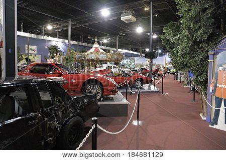 MIAMI, FL, USA - MAY 3, 2017: Stock photo of the Miami Auto Museum at the Dezer Collection of automobiles and related memorabilia