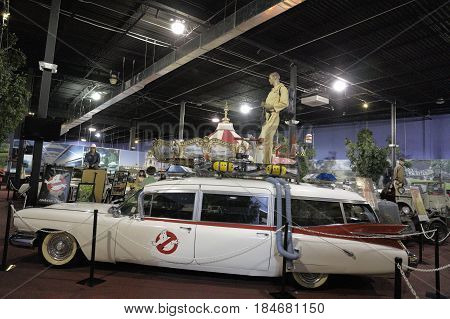 MIAMI, FL, USA - MAY 3, 2017: Stock photo of the Miami Auto Museum at the Dezer Collection of automobiles and related memorabilia