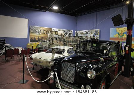 MIAMI, FL, USA - MAY 3, 2017: Stock photo of the Miami Auto Museum at the Dezer Collection of automobiles and related memorabilia