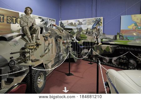 MIAMI, FL, USA - MAY 3, 2017: Stock photo of the Miami Auto Museum at the Dezer Collection of automobiles and related memorabilia