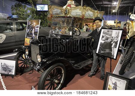 MIAMI, FL, USA - MAY 3, 2017: Stock photo of the Miami Auto Museum at the Dezer Collection of automobiles and related memorabilia