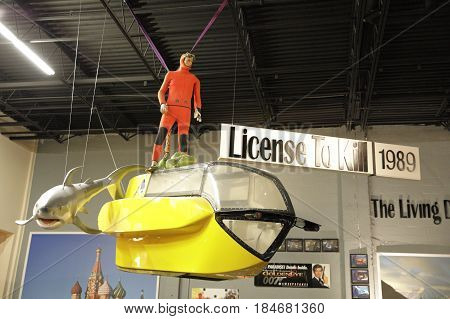 MIAMI, FL, USA - MAY 3, 2017: Stock photo of the Miami Auto Museum at the Dezer Collection of automobiles and related memorabilia