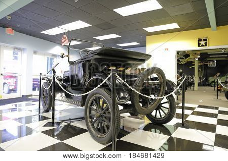 MIAMI, FL, USA - MAY 3, 2017: Stock photo of the Miami Auto Museum at the Dezer Collection of automobiles and related memorabilia.