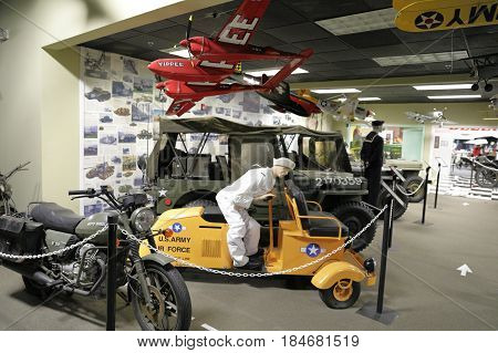 MIAMI, FL, USA - MAY 3, 2017: Stock photo of the Miami Auto Museum at the Dezer Collection of automobiles and related memorabilia.