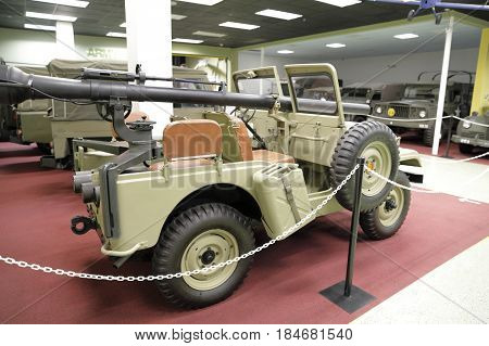 MIAMI, FL, USA - MAY 3, 2017: Stock photo of the Miami Auto Museum at the Dezer Collection of automobiles and related memorabilia.