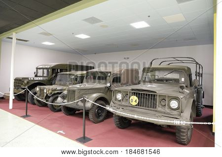 MIAMI, FL, USA - MAY 3, 2017: Stock photo of the Miami Auto Museum at the Dezer Collection of automobiles and related memorabilia.