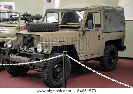 MIAMI, FL, USA - MAY 3, 2017: Stock photo of the Miami Auto Museum at the Dezer Collection of automobiles and related memorabilia.