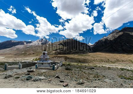 The beautiful mountain view on the way to Rangdum Kashmir state India.