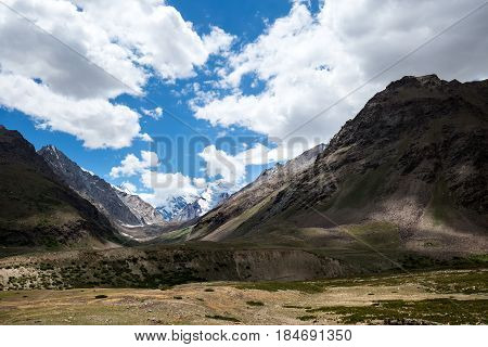 The beautiful mountain view on the way to Rangdum Kashmir state India.