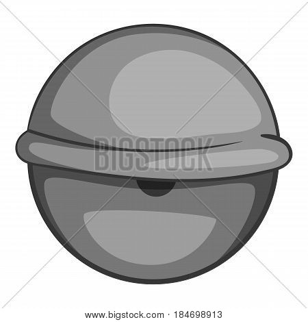 Bloodshot eyeball icon in monochrome style isolated on white background vector illustration