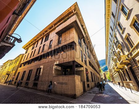 Brutalist Architecture In Via 5 Giornate In Como (hdr)
