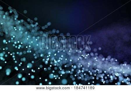 Abstract Blue Lights Background