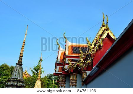 Temple Architectural complex of Buddhism, striking with its exquisite beauty and architecture of buildings, the temple is decorated with flowers, secret signs. Holy symbols and drawings call pilgrims to the knowledge of mystical knowledge and the philosop